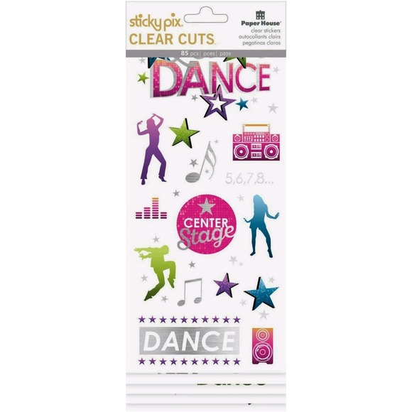 Dance Stickers Paper House Productions Clear Cuts Scrapbooking Embellishments - Picture 1 of 6